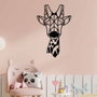 Wallity Gıraffe Metal Decor Negro